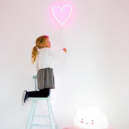 LEDネオンスタイルライト(heart/pink) by A Little Lovely Company