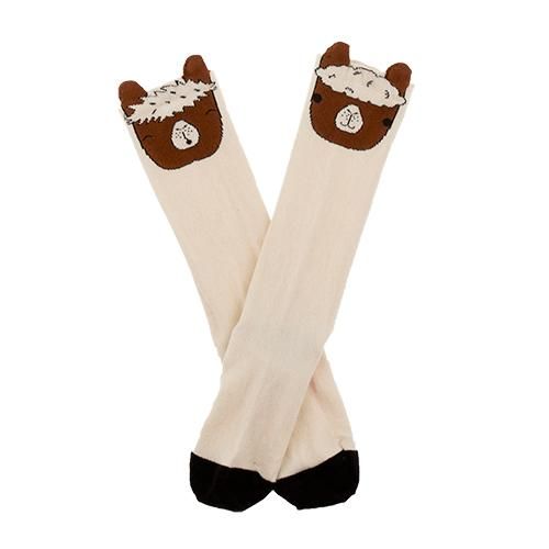 llama heads high socks (6m-4Y)by tinycottons