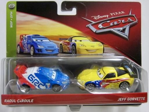 ディズニー ピクサー カーズ マテル ラウール サルール ジェフ ゴルベット ミニカー Disney Pixar Cars Mattel