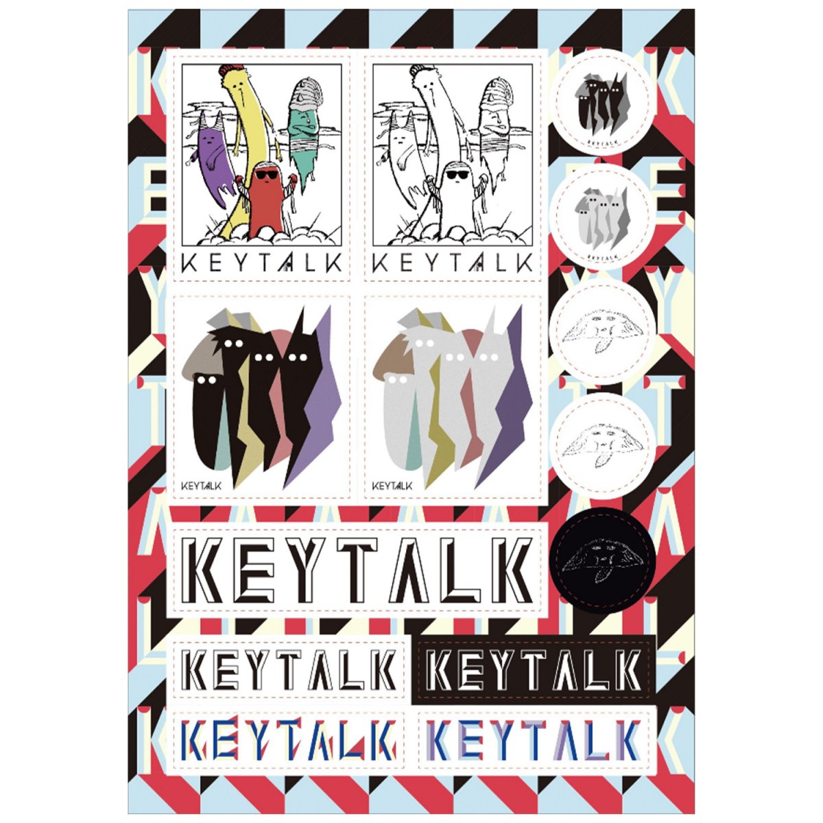 Keytalk 大収穫祭ステッカーシート Koga Records Web Shop