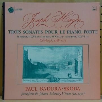 HAYDN TROSI SONATES POUR LE PIANO FORTE PAUL BADURA SKODA タイム