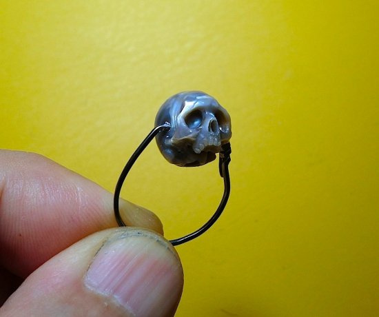 pearl skull ring