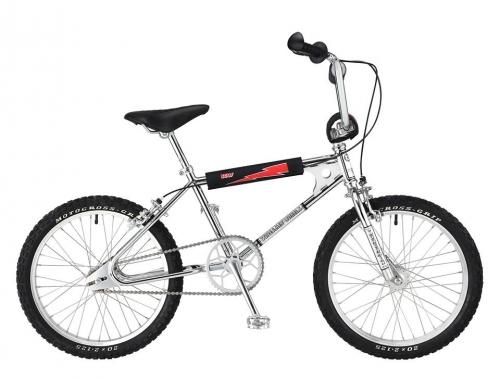 Old school bmx MCS stem black//chrome BMX decal