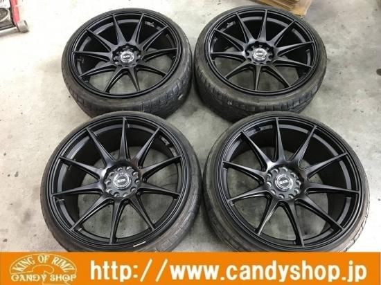 新品 中古 19インチ8 5j10jセット225 35r19マットブラックocw Wheels黒ドリフトスタンスv35v36スカイラインフーガzソアラisgsgtrbmw357 Big Rims Candy Shop