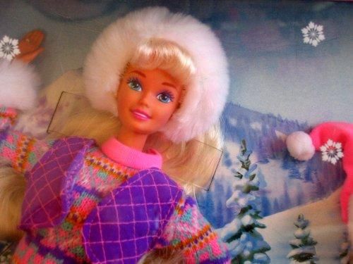 winter holiday barbie