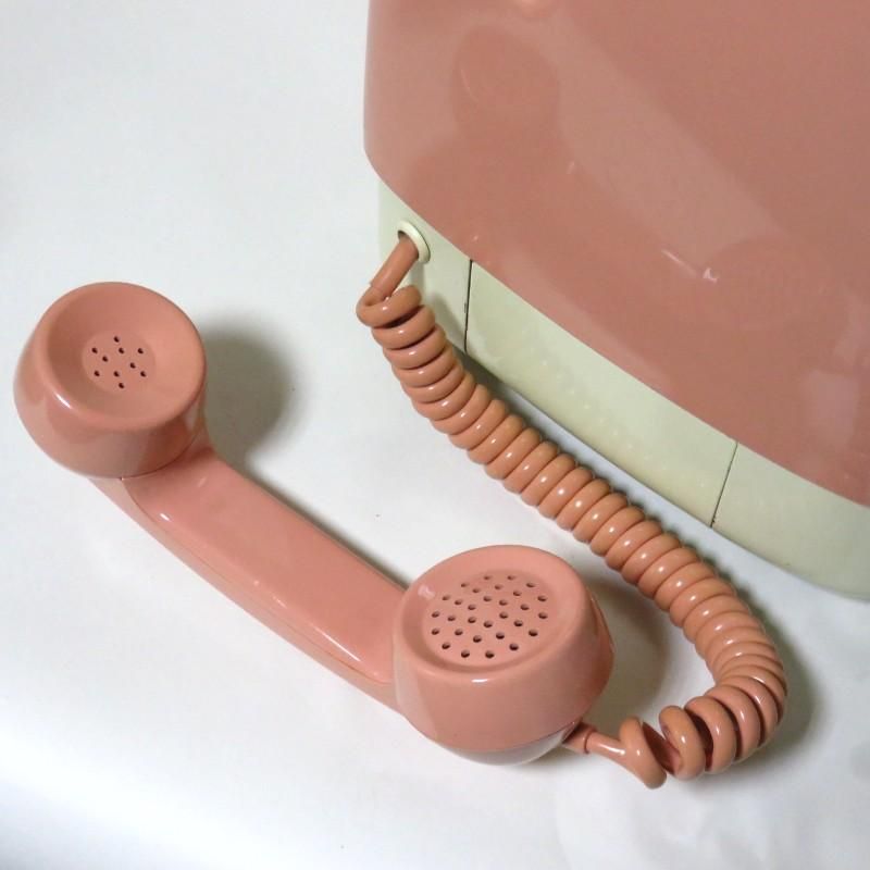 昭和遺産ピンク電話セール品NTTダイヤル回線で送信通信可能なピンク
