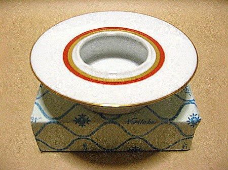 【超特価sale開催】  日陶ノリタケ灰皿デッドストック元箱入り 朱金彩 - 昭和レトロ 喫煙具・ライター