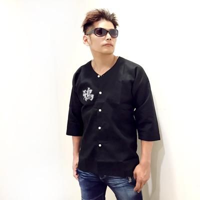 ☆タルロウ☆ 花澤三郎モデル＞鴉 四暗刻単騎ダボシャツ