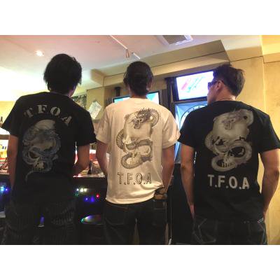 【受注生産】クローズ＆ＷＯＲＳＴ×レグルス×雅趣童　＜河内鉄生モデル＞武装戦線六代目白龍フルカラーＴシャツ