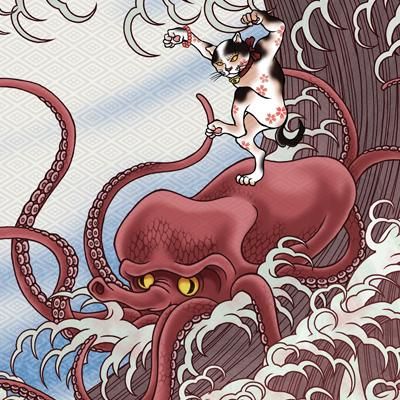 アロハティア様 SALE！50％OFF】【在庫限り】雅趣童 蛸サーフ（白