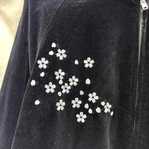 華鳥風月　花魁　刺繍ベロアスカジャン