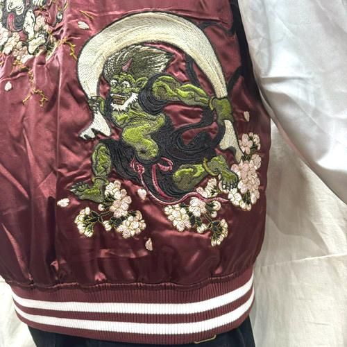 入荷】華鳥風月 風雷神 刺繍スカジャン