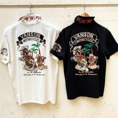 送料無料 vanson tom jerry トムとジェリー天竺ポロシャツ 送料無料 vanson tom jerry トムとジェリー天竺ポロシャツ