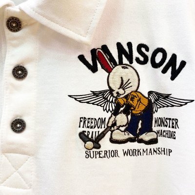 クローズＷＯＲＳＴ×ＶＡＮＳＯＮ　デスラビットゴルファー天竺半袖ポロシャツ