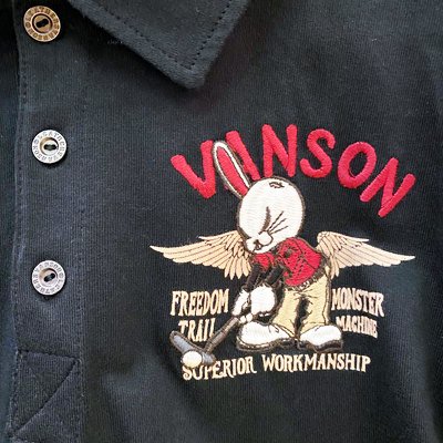 クローズＷＯＲＳＴ×ＶＡＮＳＯＮ　デスラビットゴルファー天竺半袖ポロシャツ