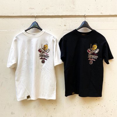 ＶＡＮＳＯＮ×ＬＯＯＮＥＹ ＴＵＮＥＳ　トゥイーティー　ベア天竺半袖Ｔシャツ