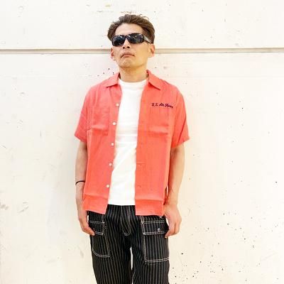 極美品 Avirex FEARLESS FLYERS ボーリングシャツ サイズL