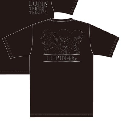 注目ショップ ルパン三世 Tシャツ エンボス加工 黒 Tシャツ/カットソー 