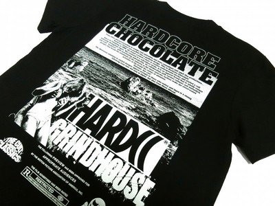 ハードコアチョコレート　フルメルティッドロゴ／ＧＲＩＮＤＨＯＵＳＥ（ＥＡＳＴ　ＣＯＡＳＴ　ＢＬＡＣＫ）　Ｔシャツ