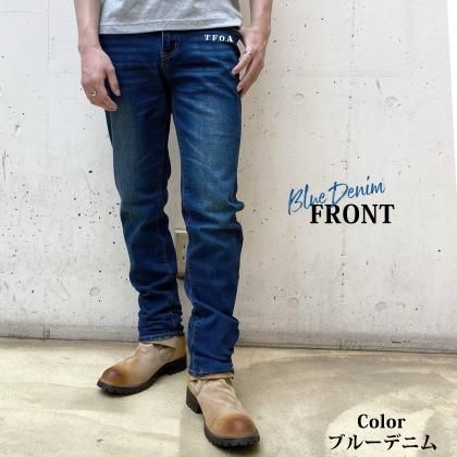 武装戦線 殴り書き 髑髏 TFOA ストレッチデニムパンツ