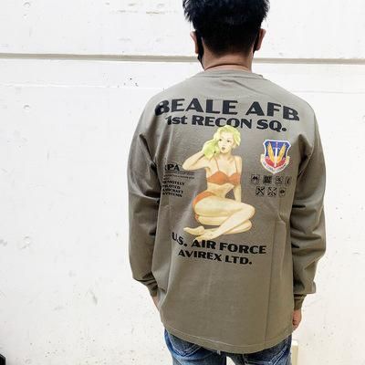 AVIREX】ロングスリーブ Tシャツ ピンナップガール/LS AVIREX】ロングスリーブ Tシャツ ピンナップガール/LS
