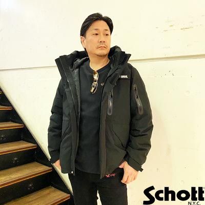 送料無料】【Ｓｃｈｏｔｔ】シュノーケル ダウン パーカー／ＳＣＨ