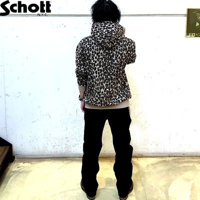 Ｓｃｈｏｔｔ】レオパード パターン パーカー／ＳＣＨ－ＬＥＯＰＡＲＤ