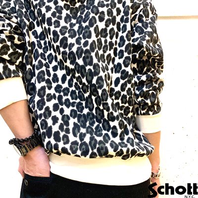 【Ｓｃｈｏｔｔ】レオパード　パターン　パーカー／ＳＣＨ－ＬＥＯＰＡＲＤ　ＰＡＴＴＥＲＮ　ＰＫ