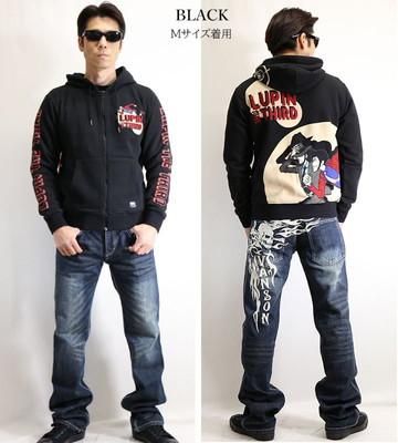 SALE！50％OFF】ルパン三世 裏毛ZIPパーカー