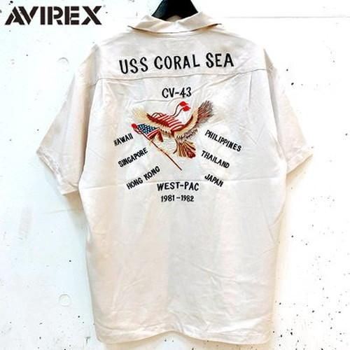 【ＳＡＬＥ！３０％ＯＦＦ】 【ＡＶＩＲＥＸ】ウエスト　パシフィック　スーベニア　半袖シャツ／Ｓ／Ｓ　ＷＥＳＴ－ＰＡＣＩＦＩＣ　ＳＯＵＶＥＮＩＲ　 ＳＨＩＲＴ