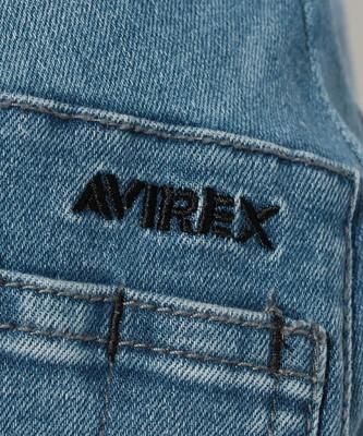 送料無料】【ＡＶＩＲＥＸ】ＭＡ－１ ポケット スキニー デニムパンツ