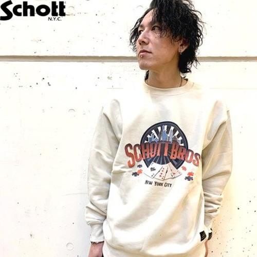 Ｓｃｈｏｔｔ】「Ｓｃｈｏｔｔ ＣＡＲＤ」プリント スウェットシャツ