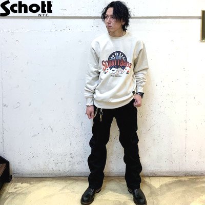 【Ｓｃｈｏｔｔ】「Ｓｃｈｏｔｔ　ＣＡＲＤ」プリント　スウェットシャツ