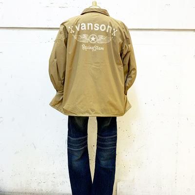 VANSON バンソン ナイロン コーチジャケット
