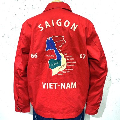 【送料無料】【ＨＯＵＳＴＯＮ（ヒューストン）】 ベトナムジャケット（マップ）