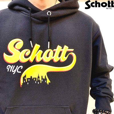 Ｓｃｈｏｔｔ】ダウンタウンロゴ スウェットパーカー