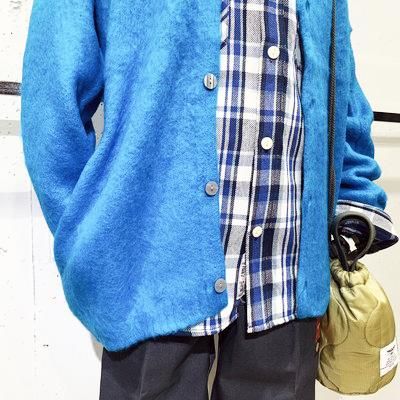 HOUSTON（ヒューストン）】 モヘアタッチ カーディガン