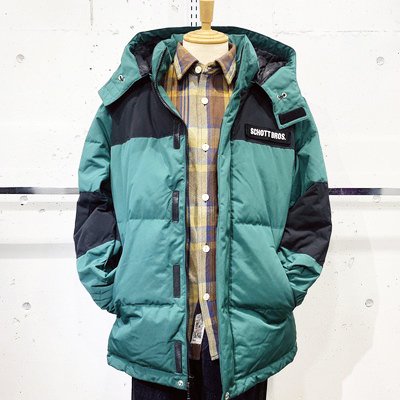 【送料無料】【Ｓｃｈｏｔｔ】ＣＬＡＳＳＩＣ　２－ＴＯＮＥ　ＤＯＷＮ　ＪＡＣＫＥＴ