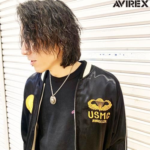 送料無料】【ＡＶＩＲＥＸ】スカ ジャケット ＵＳＭＣ／ＳＵＫＡ