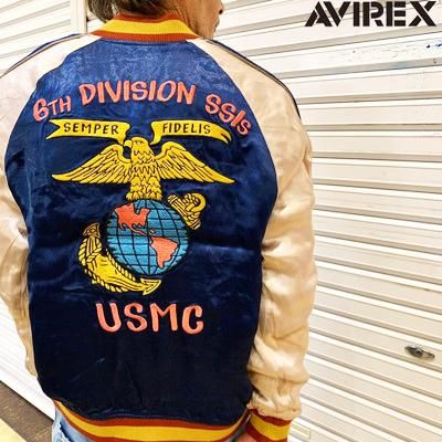 【送料無料】【ＡＶＩＲＥＸ】スカ ジャケット　ＵＳＭＣ／ＳＵＫＡ　ＪＡＣＫＥＴ　ＵＳＭＣ