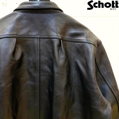 【送料無料】【Ｓｃｈｏｔｔ】ＳＨＥＥＰ　ＬＥＡＴＨＥＲ　１ｓｔ　ＴＲＡＣＫＥＲ　ＪＫＴ／シープレザー　トラッカージャケット