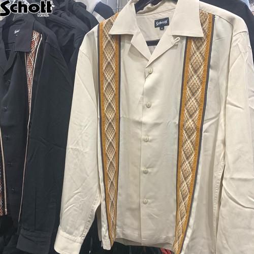 【schott】LINE 2TONE LS SHIRT/ライン 2トーン シャツ LINE 2TONE LS SHIRT/ライン 2トーン シャツ | Schott（ショット