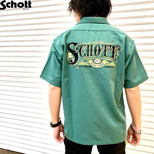 schott 半袖ワークシャツ XL