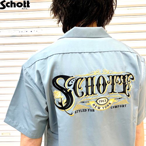 送料無料】【Ｓｃｈｏｔｔ】ＴＣ ＷＯＲＫ ＳＨＩＲＴ 'ＲＯＳＥ