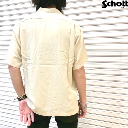 【送料無料】【Ｓｃｈｏｔｔ】ＬＩＮＥ　２ＴＯＮＥ　ＳＳ　ＳＨＩＲＴ／ライン　２トーン　半袖シャツ