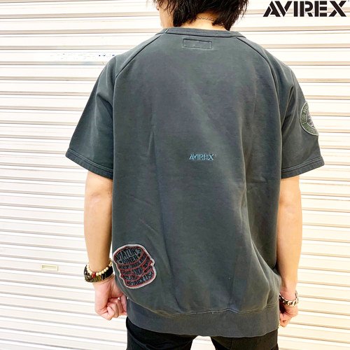 【ＡＶＩＲＥＸ】ＷＥＳＴ　ＣＯＡＳＴ　ＦＡＤＥ　ＷＡＳＨ　Ｓ／Ｓ　ＳＷＥＡＴ／ウエスト コースト　フェイドウォッシュ　半袖スウェット