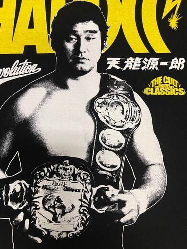 天龍源一郎 プロレス Tシャツ フィギュア チャンピオン ハードコアチョコレート