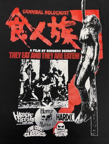 ハードコアチョコレート　食人族　－Ｃａｎｎｉｂａｌ　Ｈｏｌｏｃａｕｓｔ－［復刻版］Ｔシャツ