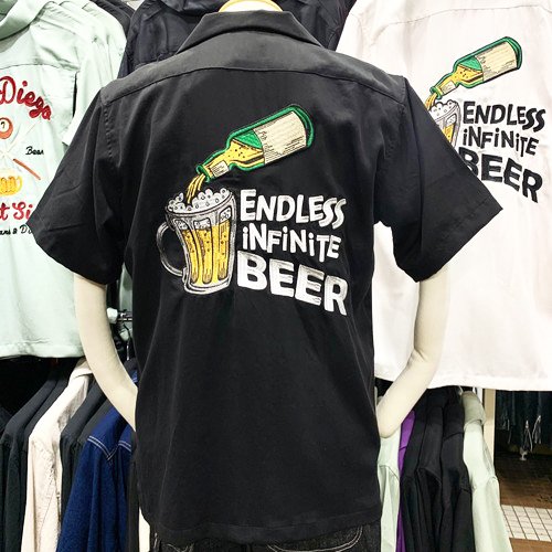 【ＨＯＵＳＴＯＮ（ヒューストン）】 ボーリングシャツ（ビール）