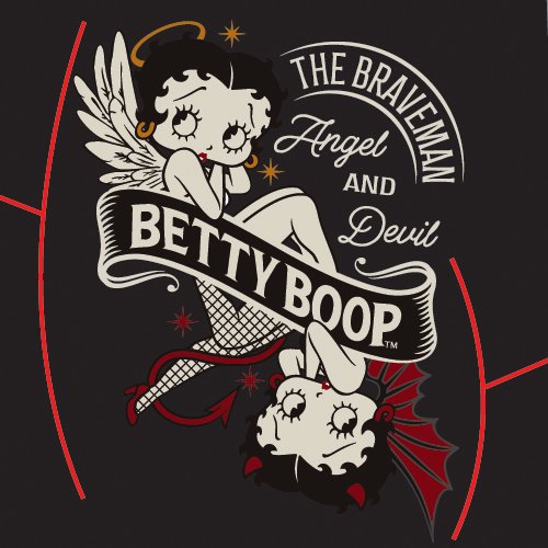 ＳＡＬＥ！５０％ＯＦＦ】Ｔｈｅ ＢＲＡＶＥ－ＭＡＮ×ＢＥＴＴＹ ＢＯＯＰ 天使と悪魔ベティ 天竺ロンＴ